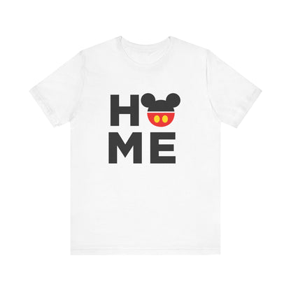 Home Mickey  - Black Unisex Jersey Short Sleeve Tee