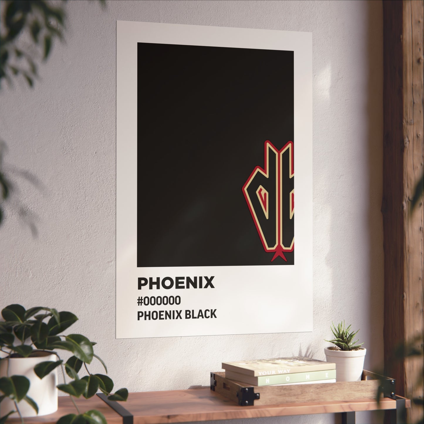 Arizona Baseball Team Paint Swatch - Phoenix - Diamondbacks - Black