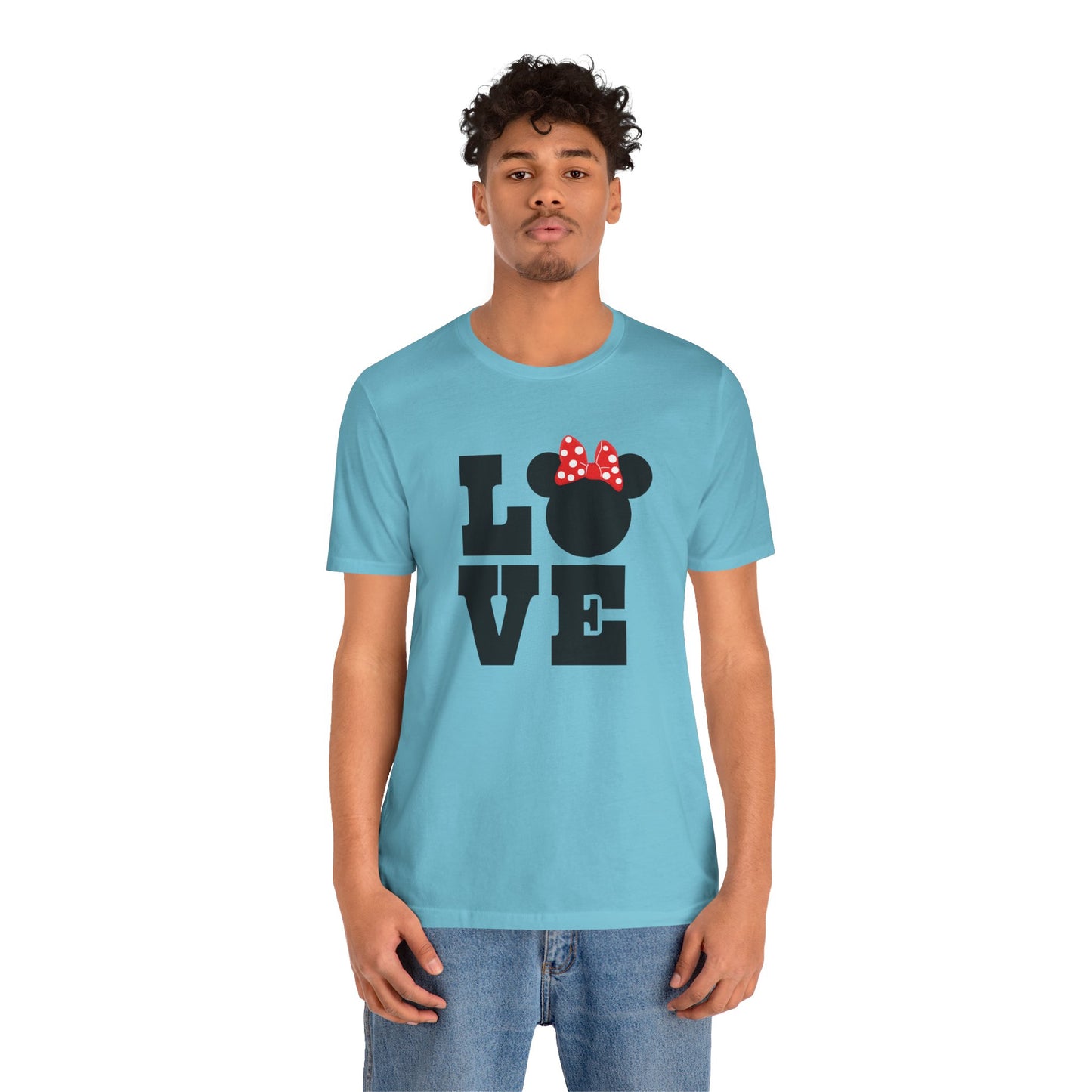 Love Minnie - Black Unisex Jersey Short Sleeve Tee