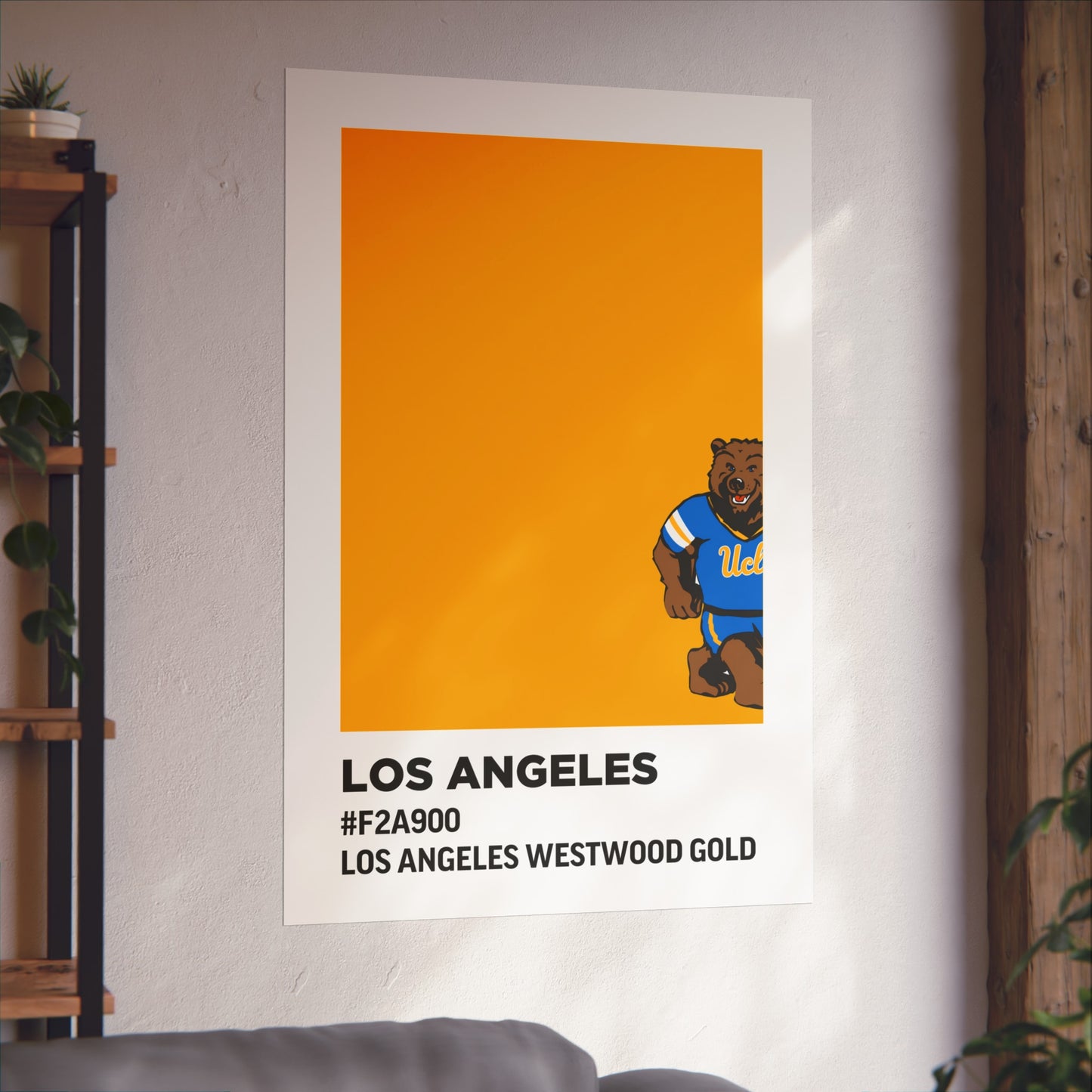 University of California Los Angeles Team Paint Swatch - Westwood Gold