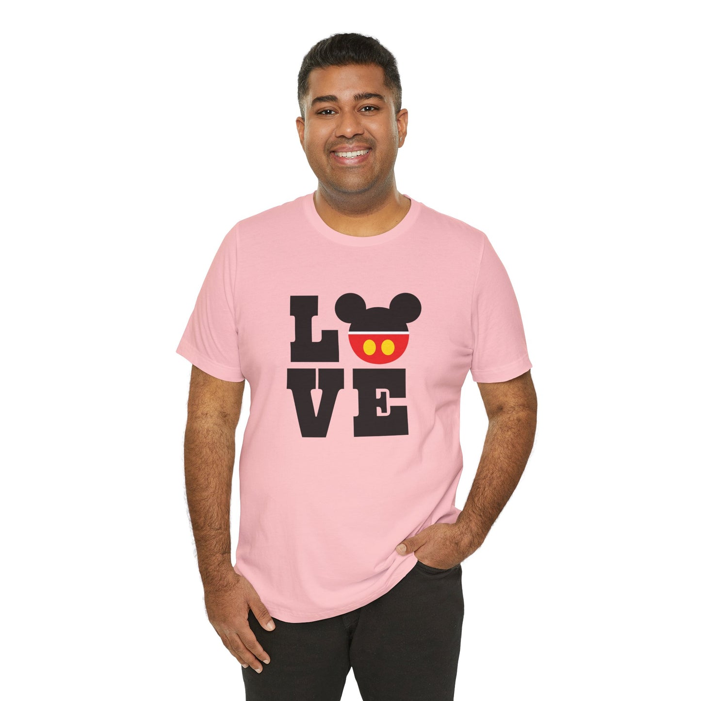 Love Mickey - Black Unisex Jersey Short Sleeve Tee