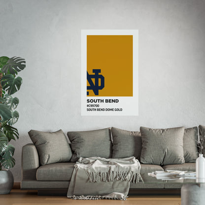 University of Notre Dame Team Paint Swatch - Logo - South Bend Dome Gold