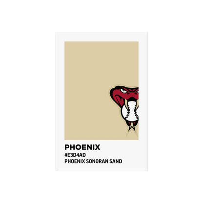 Arizona Baseball Team Paint Swatch - Phoenix - Diamondbacks - Sonoran Sand