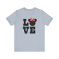 Love Minnie - Black Unisex Jersey Short Sleeve Tee