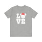 Love Minnie - White Unisex Jersey Short Sleeve Tee