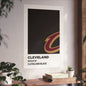 Cleveland Professional Basketball Team Paint Swatch - Cleveland Logo Black