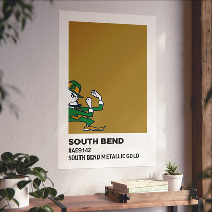 University of Notre Dame Team Paint Swatch - Logo - South Bend Metallic Gold