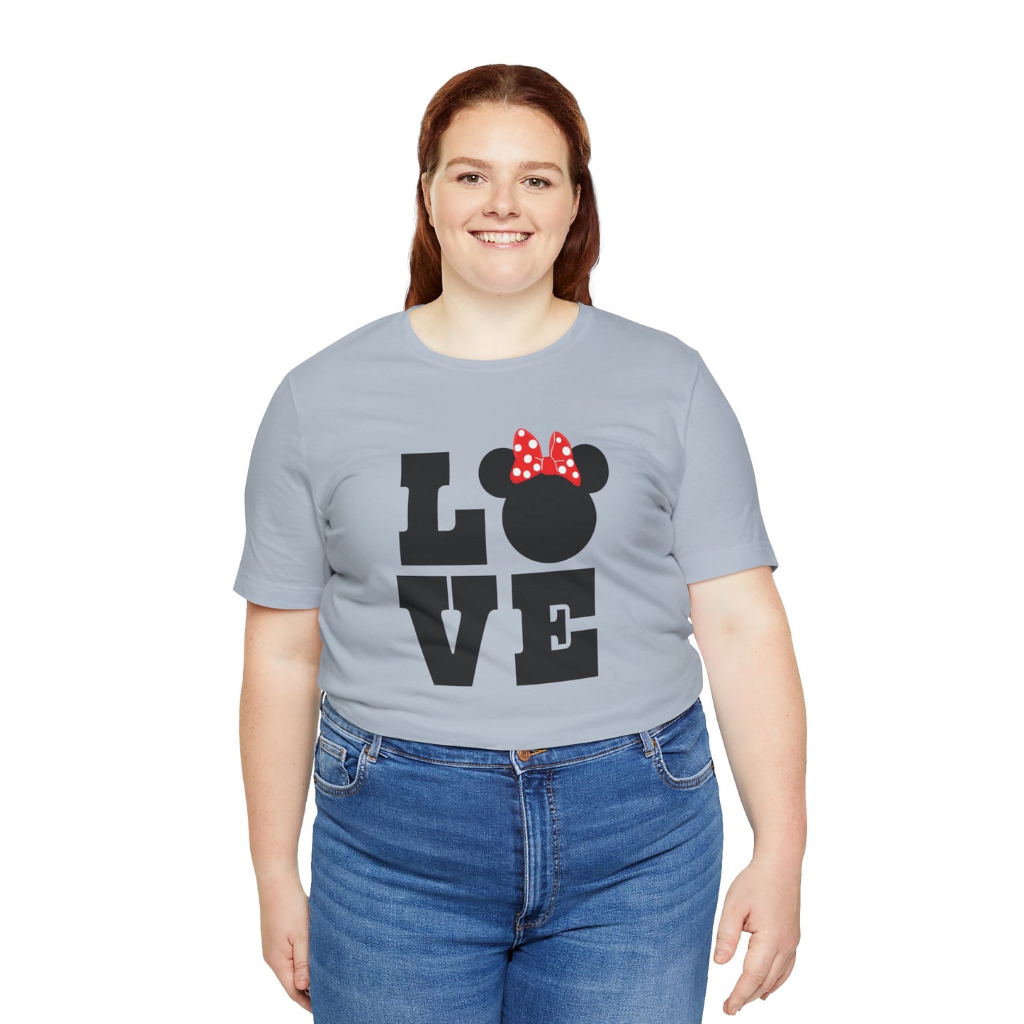 Love Minnie - Black Unisex Jersey Short Sleeve Tee