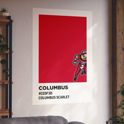 Ohio State University Team Paint Swatch - Brutus - Columbus Scarlet