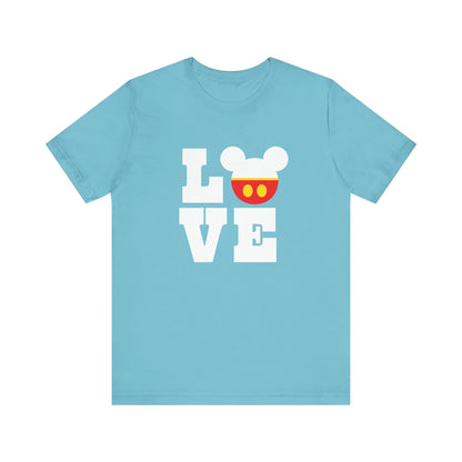 Love Mickey - White Unisex Jersey Short Sleeve Tee