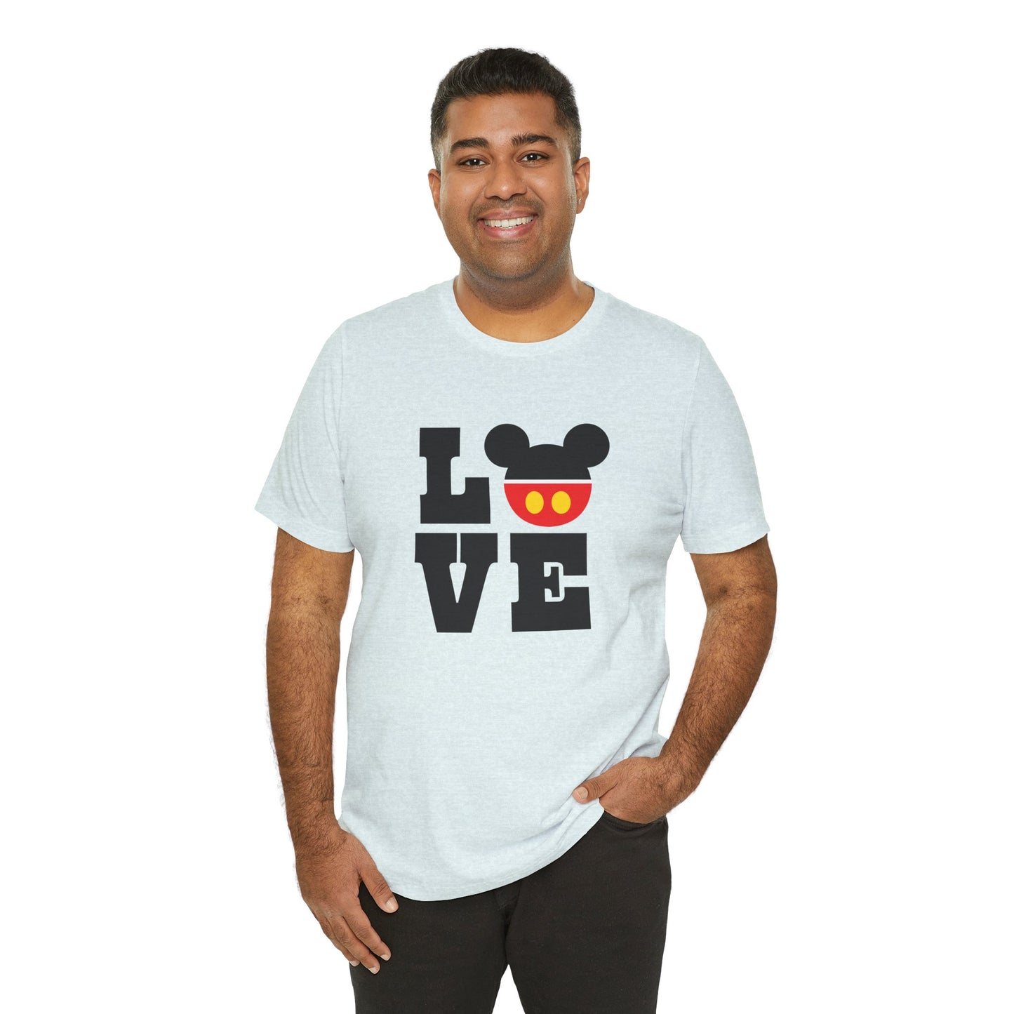 Love Mickey - Black Unisex Jersey Short Sleeve Tee