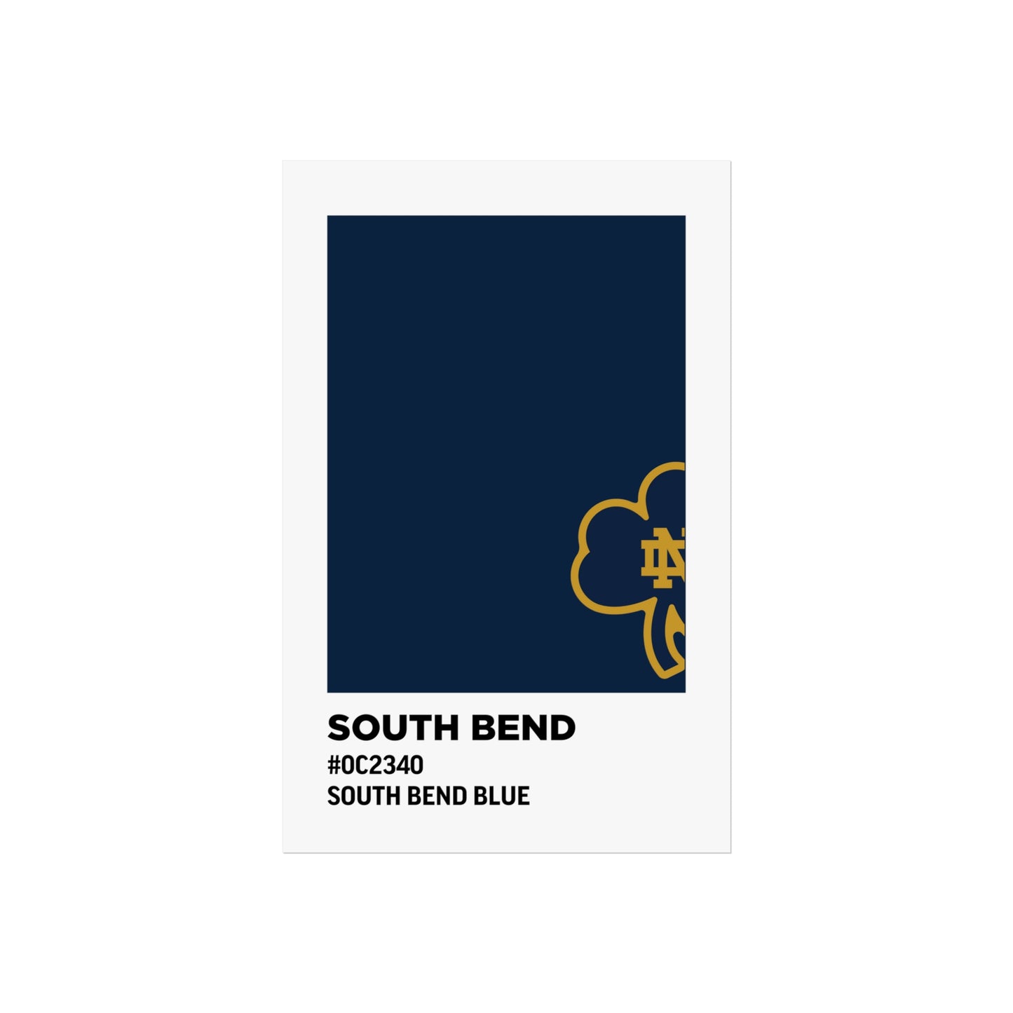 University of Notre Dame Team Paint Swatch - Logo - South Bend Blue