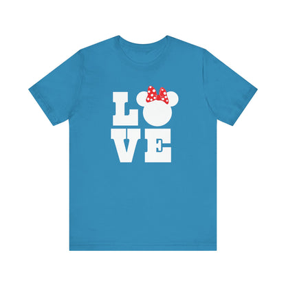 Love Minnie - White Unisex Jersey Short Sleeve Tee