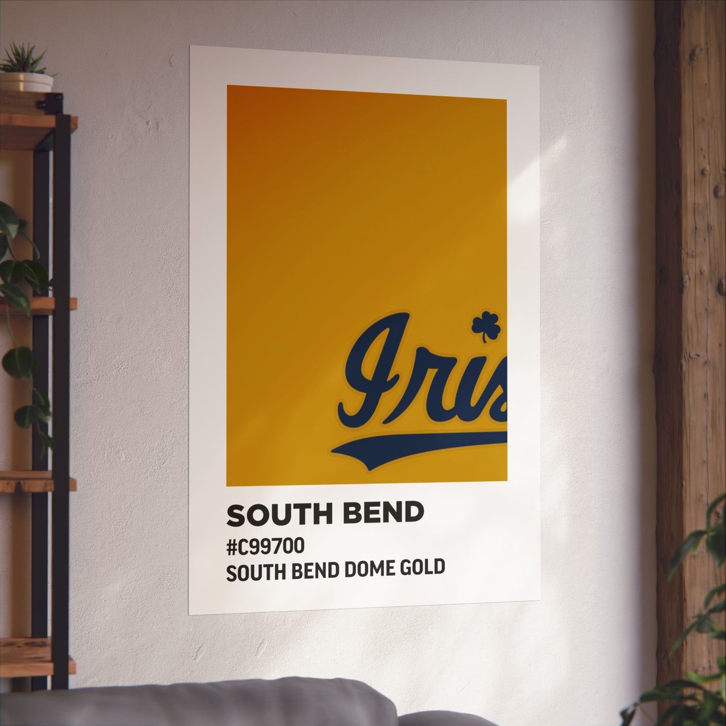 University of Notre Dame Team Paint Swatch - Logo - South Bend Dome Gold