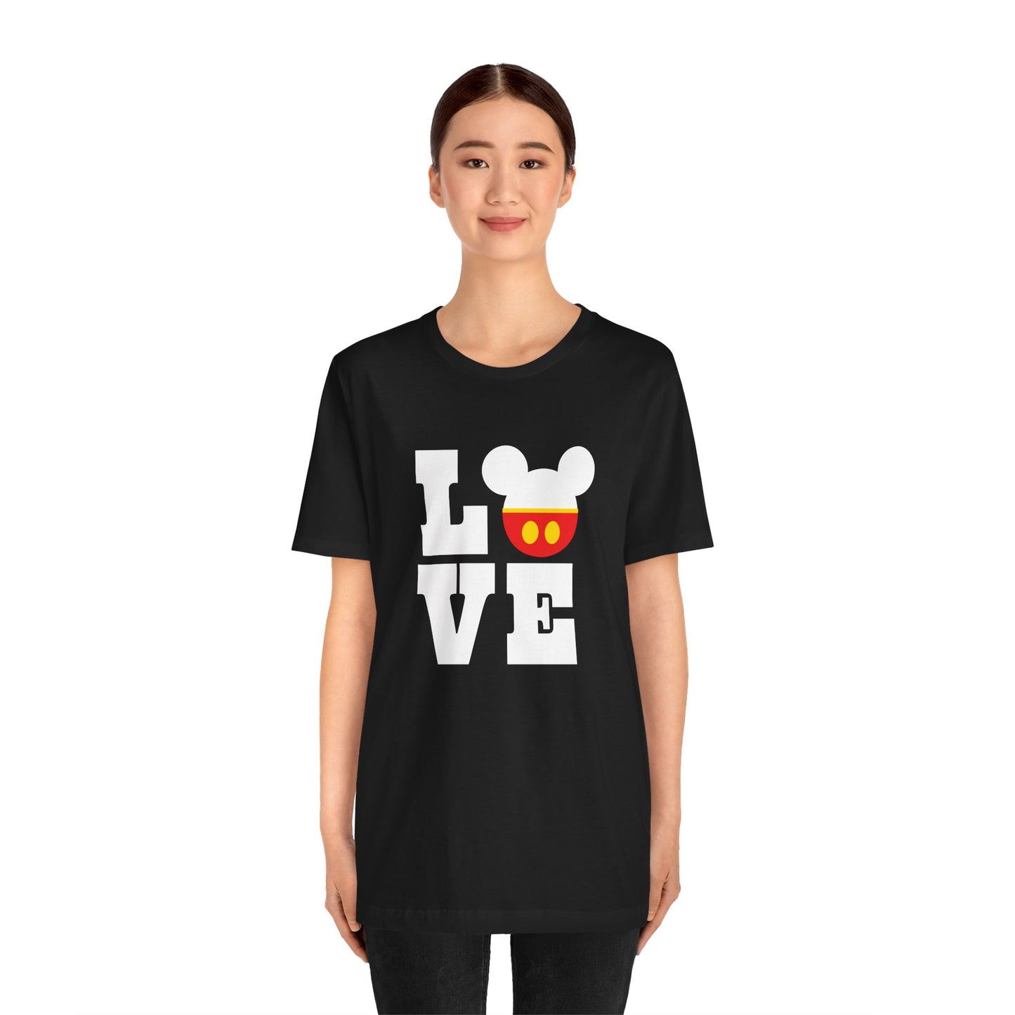 Love Mickey - White Unisex Jersey Short Sleeve Tee