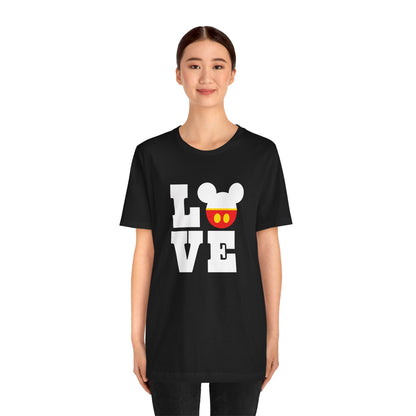 Love Mickey - White Unisex Jersey Short Sleeve Tee