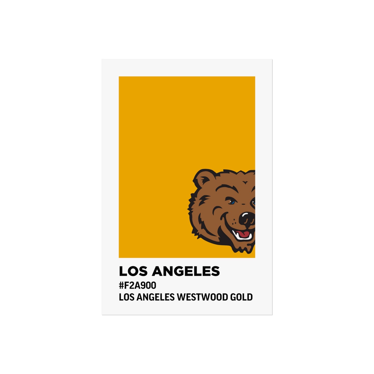 University of California Los Angeles Team Paint Swatch - Westwood Gold