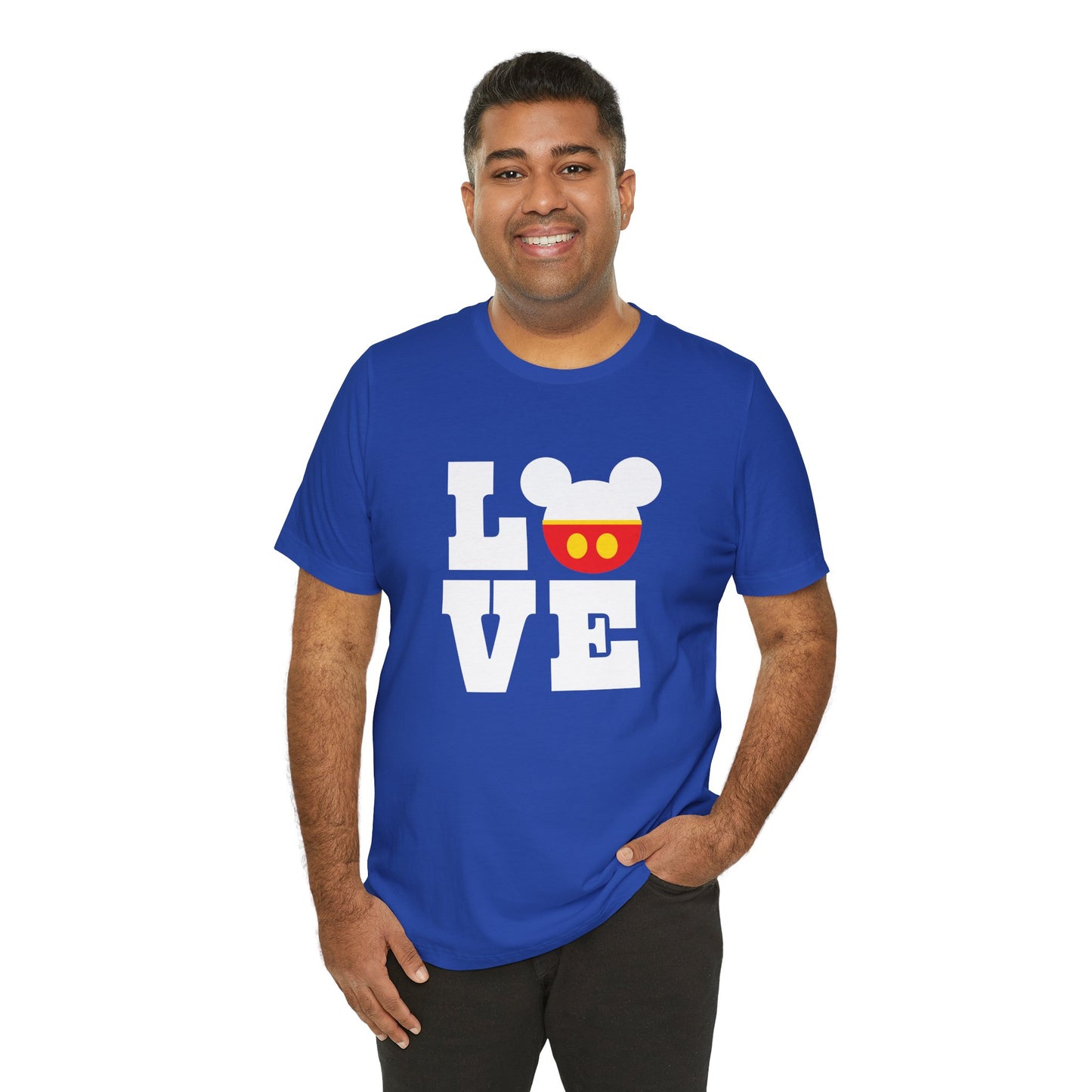 Love Mickey - White Unisex Jersey Short Sleeve Tee