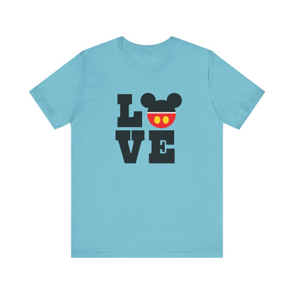 Love Mickey - Black Unisex Jersey Short Sleeve Tee