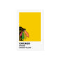 Chicago Professional Hockey Team Paint Swatch - Chicago Feathers Yellow