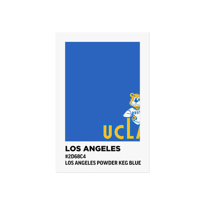 University of California Los Angeles Team Paint Swatch - Los Angeles Powder Keg Blue