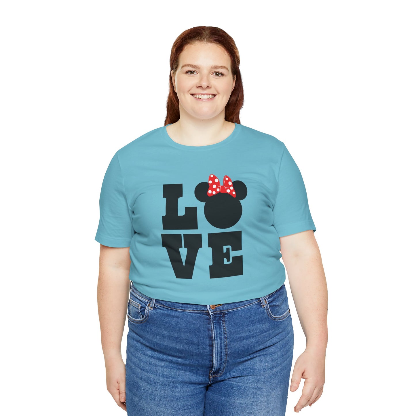 Love Minnie - Black Unisex Jersey Short Sleeve Tee