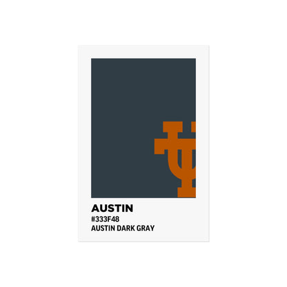 University of Texas Team Paint Swatch - Austin Dark Gray