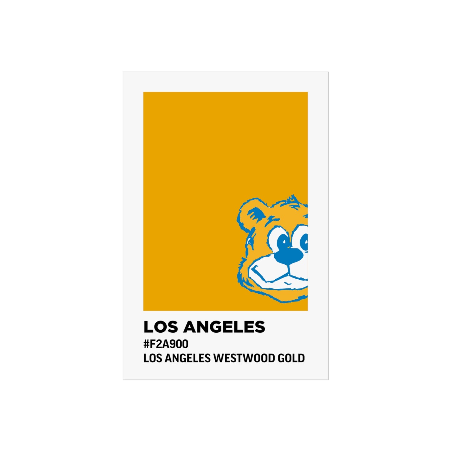 University of California Los Angeles Team Paint Swatch - Westwood Gold