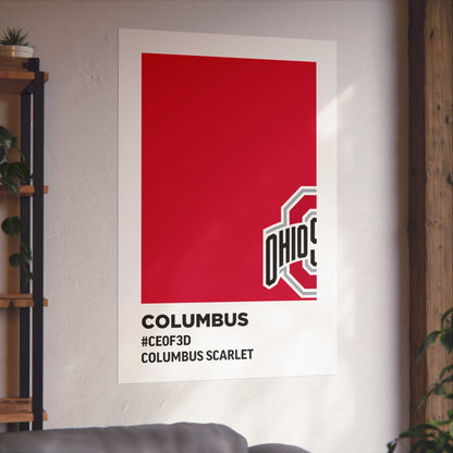 Ohio State University Team Paint Swatch - Primary Logo - Columbus Scarlet