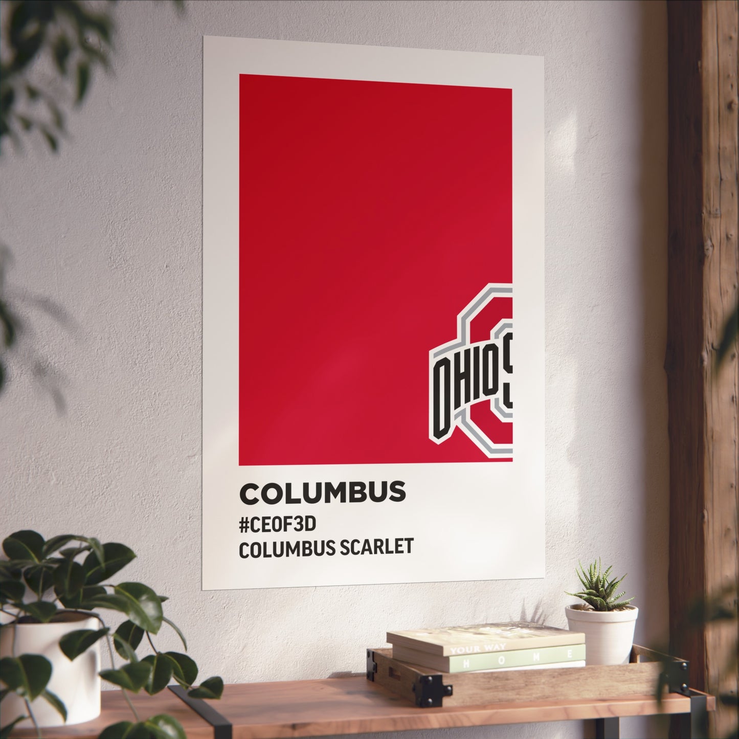 Ohio State University Team Paint Swatch - Primary Logo - Columbus Scarlet