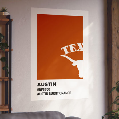 University of Texas Team Paint Swatch - Austin Burnt Orange