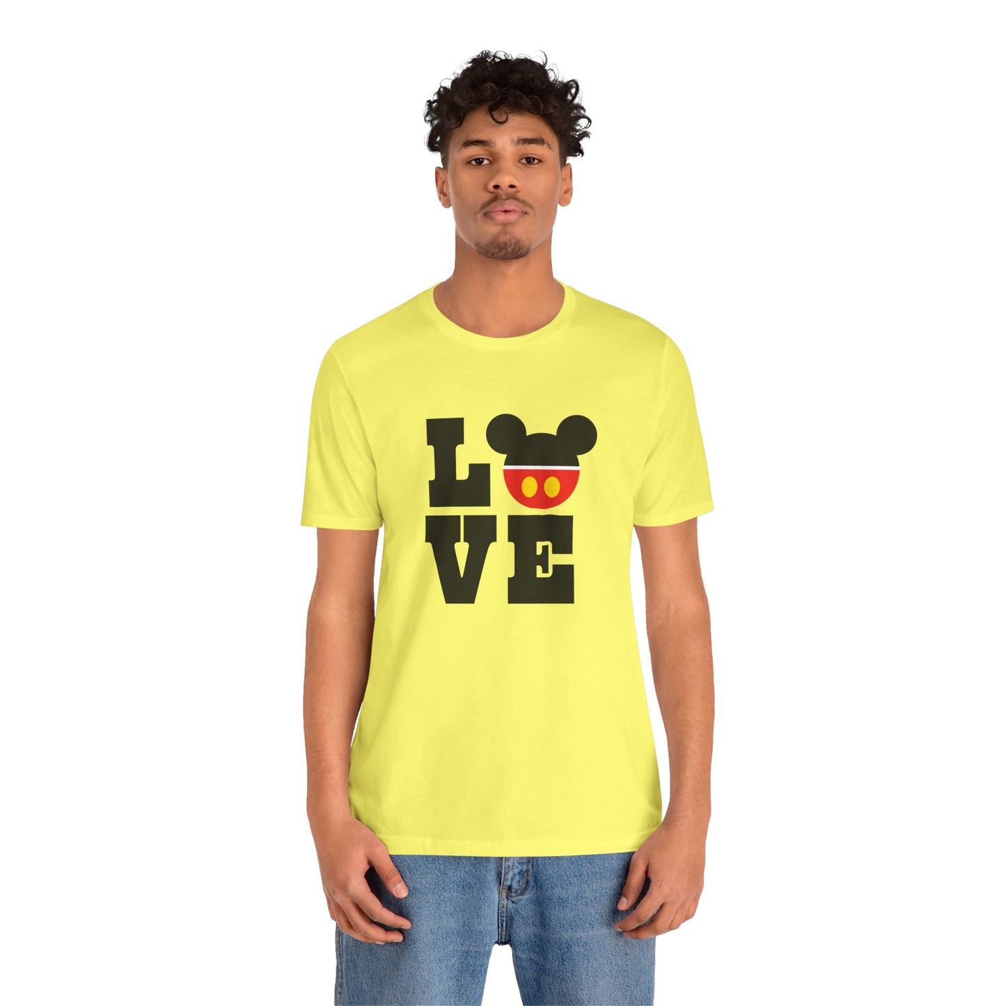 Love Mickey - Black Unisex Jersey Short Sleeve Tee