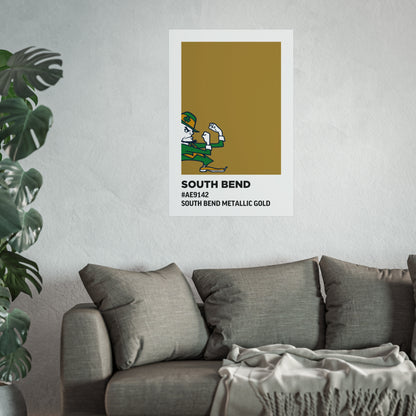 University of Notre Dame Team Paint Swatch - Logo - South Bend Metallic Gold