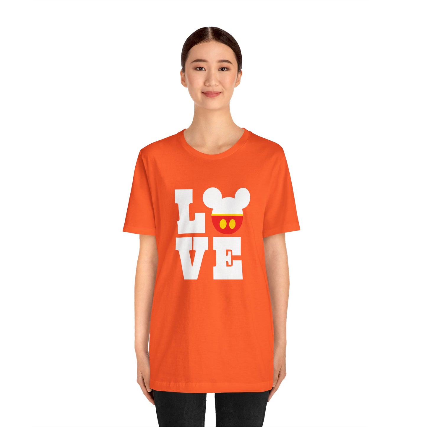 Love Mickey - White Unisex Jersey Short Sleeve Tee