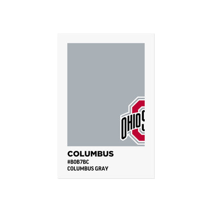 Ohio State University Team Paint Swatch - Primary Logo - Columbus Gray