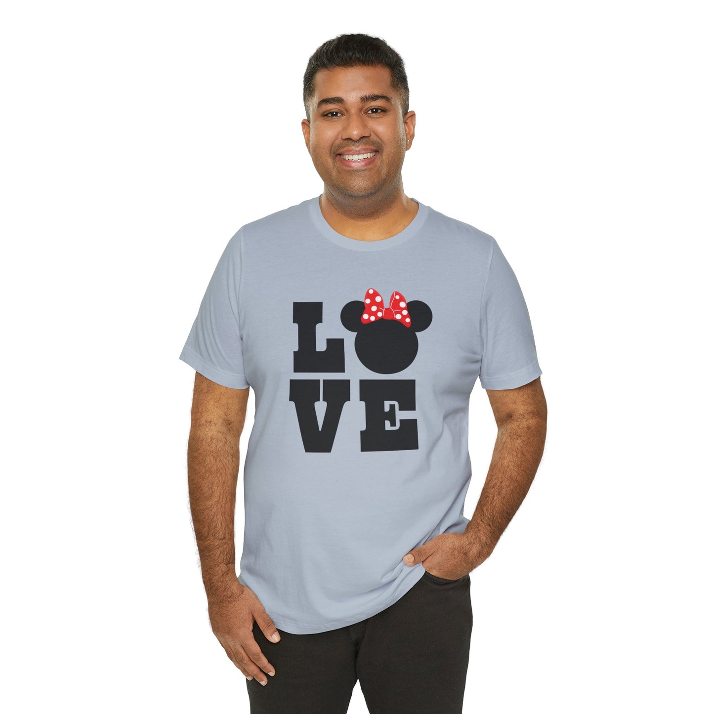 Love Minnie - Black Unisex Jersey Short Sleeve Tee