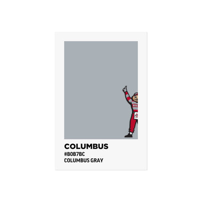 Ohio State University Team Paint Swatch - Brutus - Columbus Gray