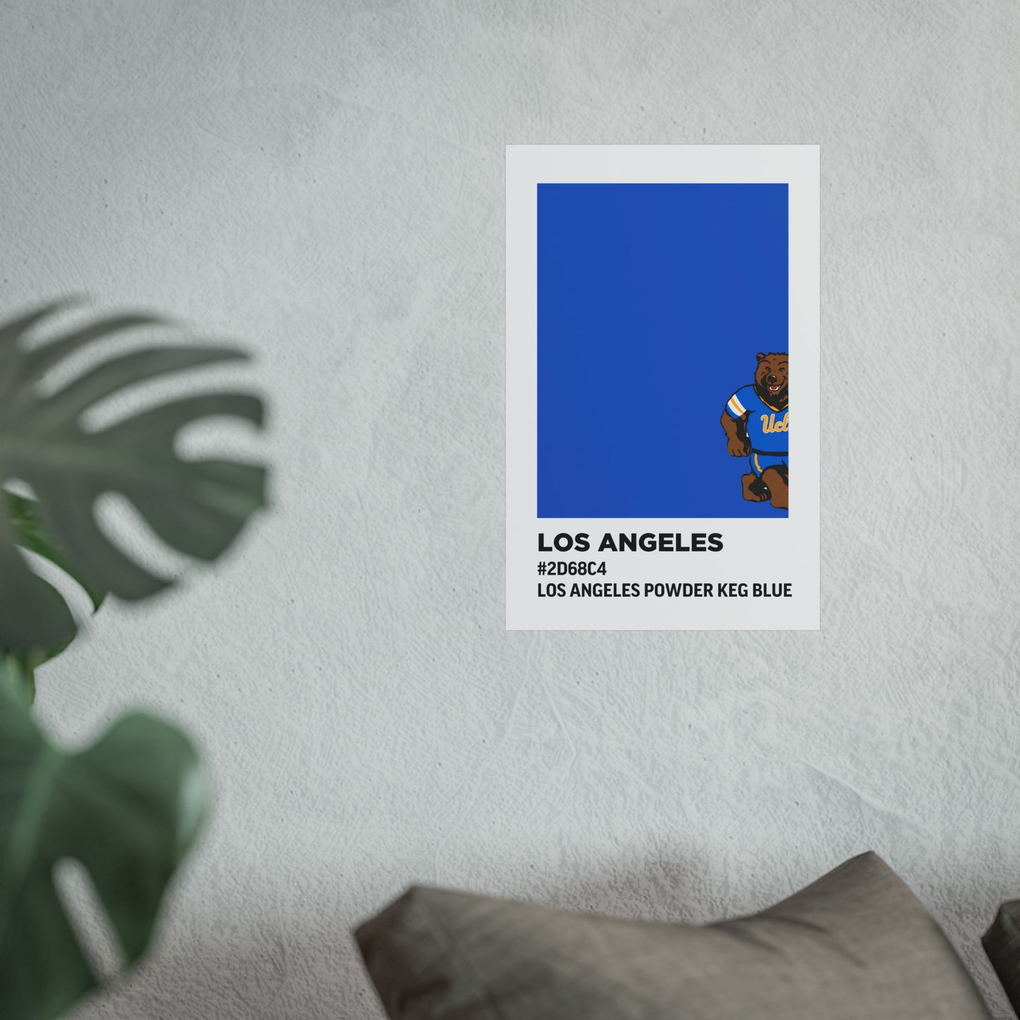 University of California Los Angeles Team Paint Swatch - Los Angeles Powder Keg Blue