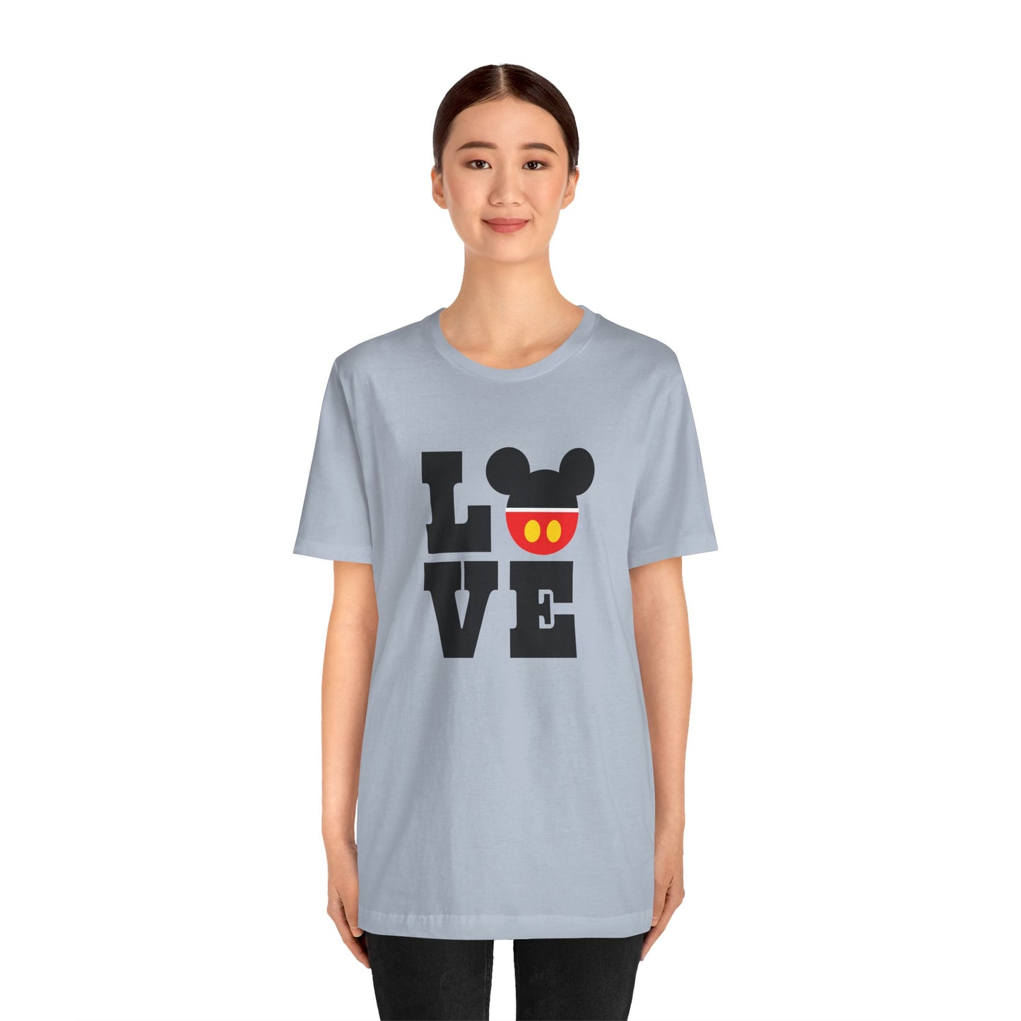 Love Mickey - Black Unisex Jersey Short Sleeve Tee