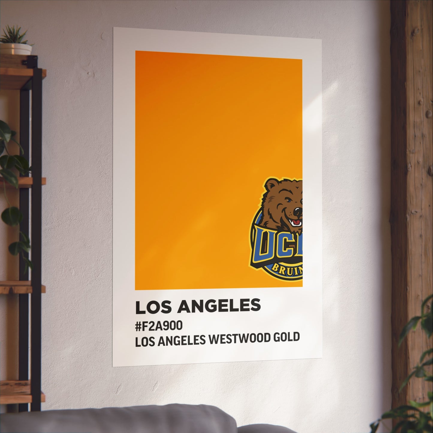 University of California Los Angeles Team Paint Swatch - Westwood Gold