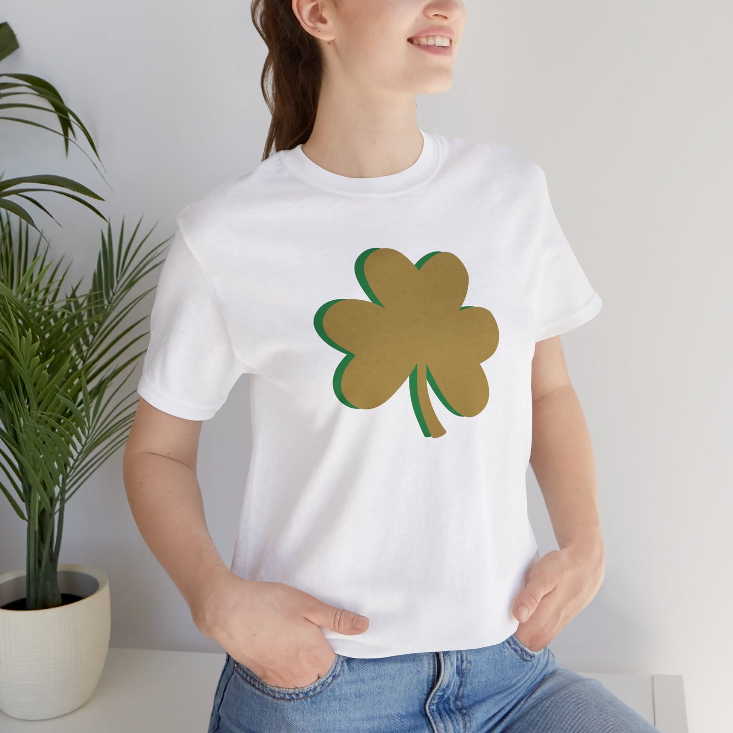 South Bend Shamrock - Gold / Green - Unisex Jersey Short Sleeve Tee