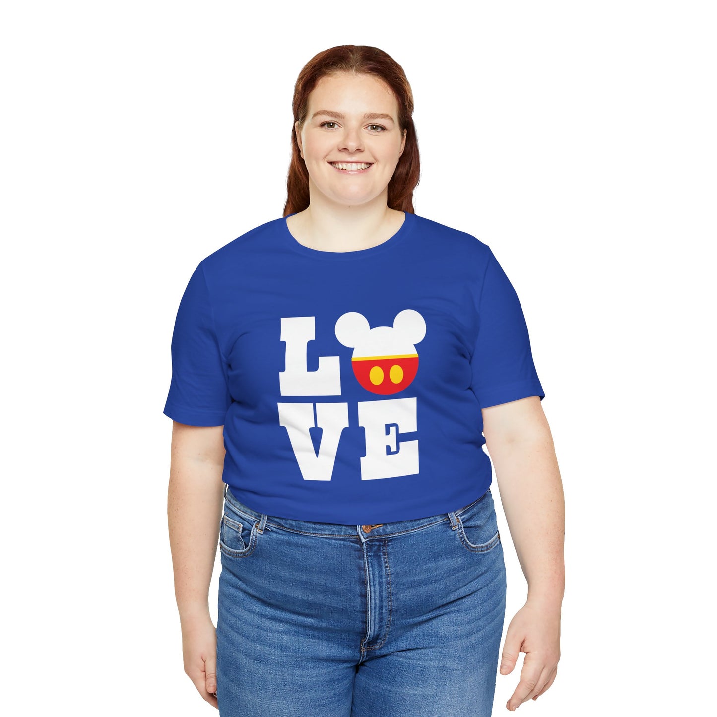 Love Mickey - White Unisex Jersey Short Sleeve Tee