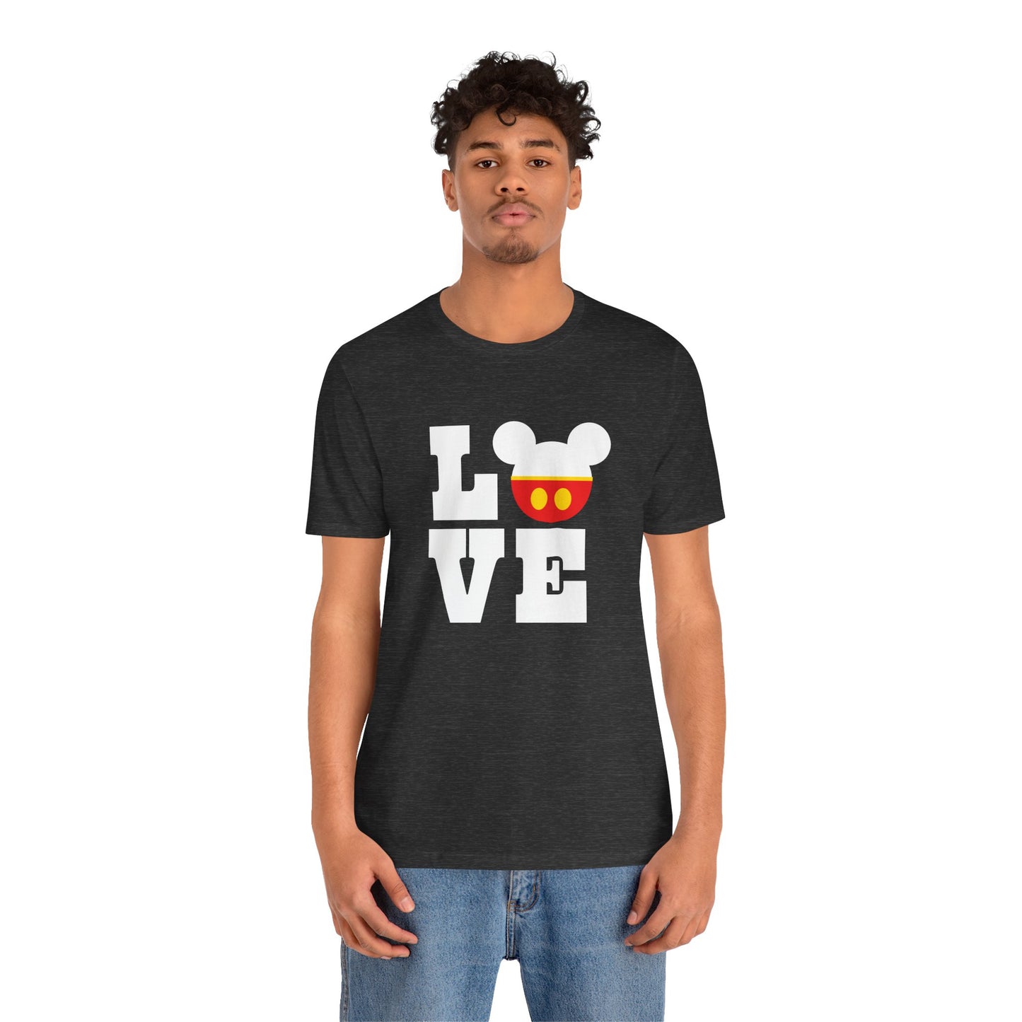 Love Mickey - White Unisex Jersey Short Sleeve Tee